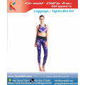 Sublimation Soutien-gorge de sport et collants leggings Ensemble de yoga Uniforme de sport sexy